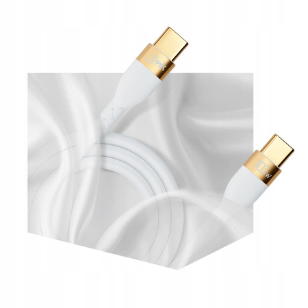 Kabel USB-C Typ-C 2m 100W 3mk Hyper Silicone White