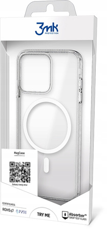 Apple iPhone 16 - 3mk MagCase Wzmocnione Etui Clear