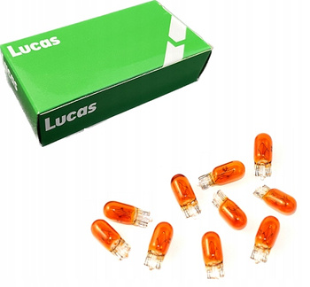 LUCAS ŻARÓWKI 12V W5W T10 5W POSTOJÓWKA POMARAŃCZ
