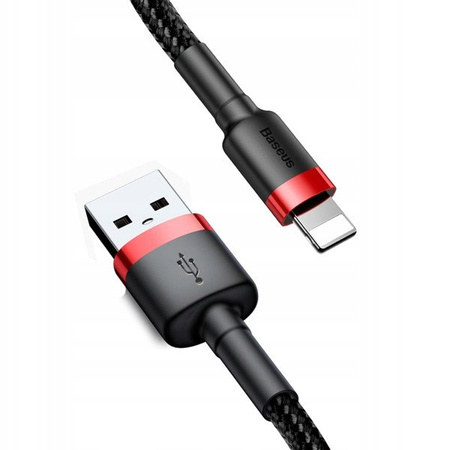 BASEUS MOCNY KABEL USB DO LIGHTNING IPHONE IPAD PRZEWÓD OPLOT 2.4A 50cm