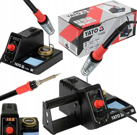 Stacja lutownicza YT-82460 z cyfrowym wyświetlaczem LED GROT 900M 60W