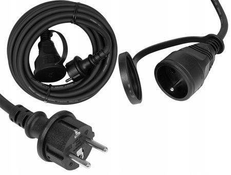 Przedłużacz pojedynczy Yato 5 m 1 szt. gniazd czarny