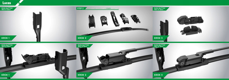 Wycieraczki LUCAS do Nissan Qashqai I (2006-2014)