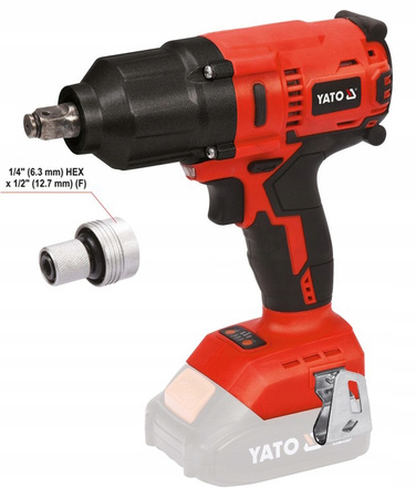 Klucz udarowy bezszczotkowy 1/2" 700Nm 18 YT-828061 YATO BEZ AKUMULATORA