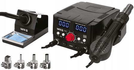 2 W 1 STACJA LUTOWNICZA 75W TYP GROTU 900M HOT AIR MOC 750W WYŚWIETLACZ LED