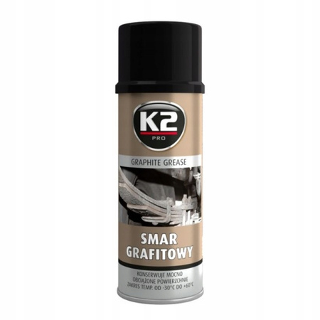 K2 GRAPHITE GREASE SMAR GRAFITOWY KONSERWUJE 400ML