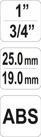 ZAWÓR OGRODOWY ROZDZIELACZ DWA WĘŻE 1'' i 3/4 YATO