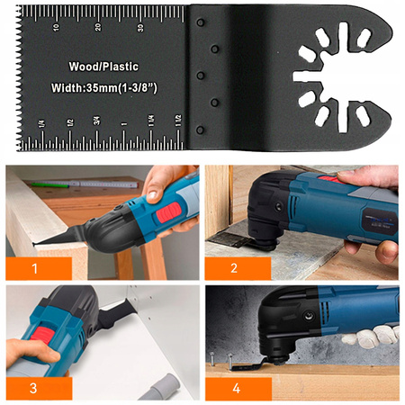 Brzeszczot BIM-TIN dł. 90mm szer. 34mm YT-34712