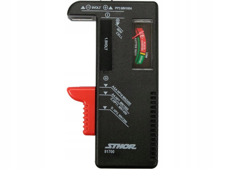 TESTER BATERII 1,5V ORAZ 9V WSZYSTKIE RODZAJE