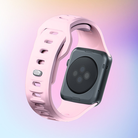 38/40/41 mm Black - 3mk Silicone Watch Strap Pasek do Apple Watch