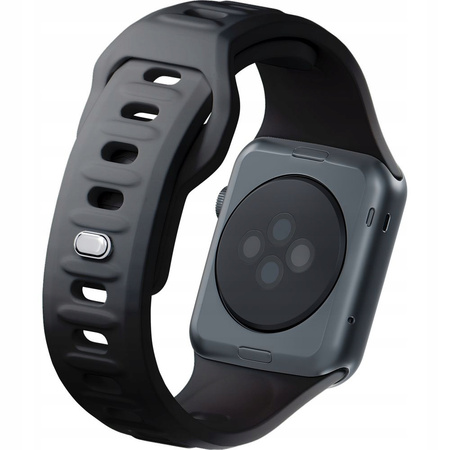 38/40/41 mm Black - 3mk Silicone Watch Strap Pasek do Apple Watch