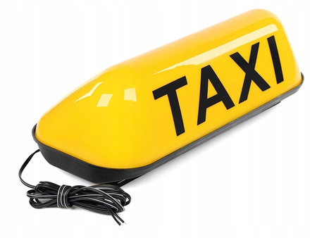 LAMPA TAXI UKOŚNA LED NA MAGNES ŻÓŁTY UBER TAXÓWKA SZPAKÓWKA