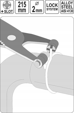 YATO - SZCZYPCE DO OPASEK ZACISKOWYCH ROZPRĘŻNYCH