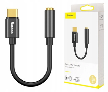 Baseus L54 Adapter Audio przejściówka z USB-C Type-C na Mini Jack 3.5mm DAC