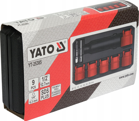 YATO ZESTAW SZCZOTEK DO CZYSZCZENIA ŚRUB I SZPILEK 9EL.