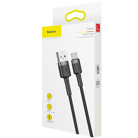 Baseus Cafule | Nylonowy kabel USB Type-C USB-C Quick Charge 3.0 3A 100cm