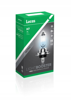 ŻARÓWKI LUCAS LIGHT BOOSTER ULTRA +150% H7 12V 55W