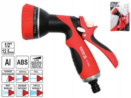 PISTOLET ZRASZAJĄCY 6 FUNKCJI ZRASZACZ PISTOLETOWY