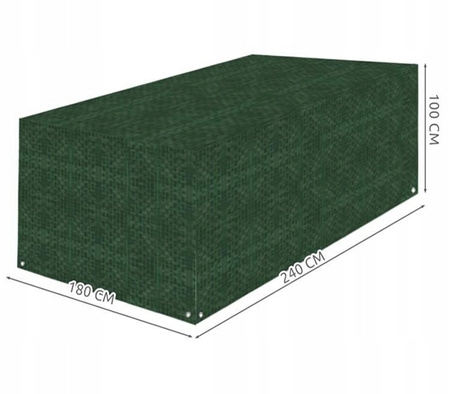 Duży Pokrowiec Plandeka na Meble Ogrodowe Stół Fotel Krzesło 180x240x100cm