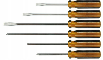 Wkrętaki z plastikową rękojeścią kpl. 6szt.