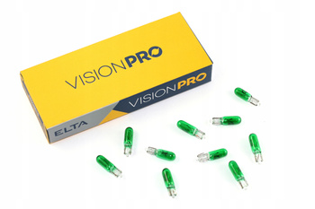 ELTA ŻARÓWKI 24V T5 1,2W ZEGARY ZIELONA