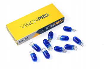 ELTA ŻARÓWKI 24V W5W T10 5W POSTOJÓWKA NIEBIESKA