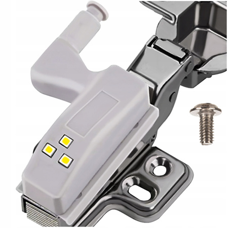 Oświetlenie garderoby na zawias 0,18 W 12V AC 0,07 m kolor biały zimny