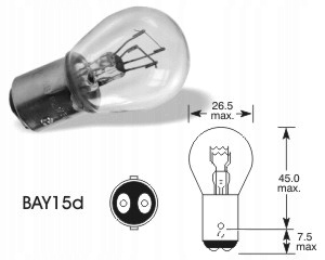 ELTA ŻARÓWKA ŻARÓWKI 12V P21/5W BAY15d 21/5W