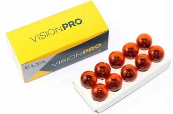 ELTA ŻARÓWKI 12V RY10W Bau15s 10W POMARAŃCZ 10 szt