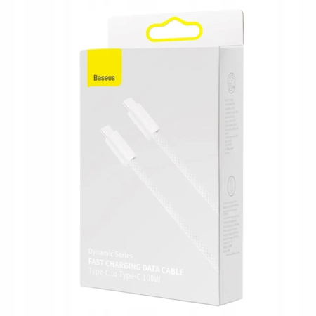 BASEUS MOCNY KABEL USB-C SZYBKIE ŁADOWANIE PRZEWÓD TYP-C PD 100W QC 5A 2M