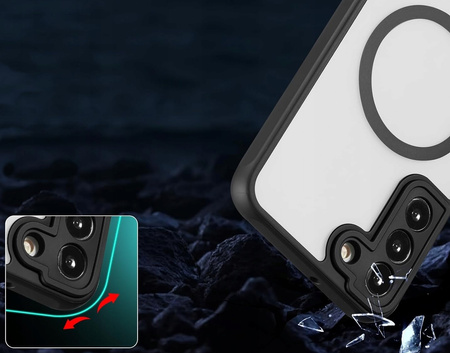 Samsung Galaxy S23 5G - 3mk Smoke MagCase Etui Cover na tył