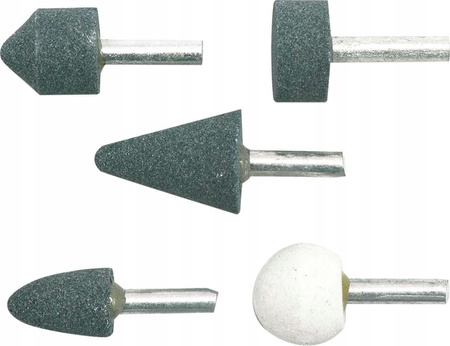 KAMIENIE SZLIFIERSKIE ŚCIERNICE TRZPIENIOWE 5 SZT