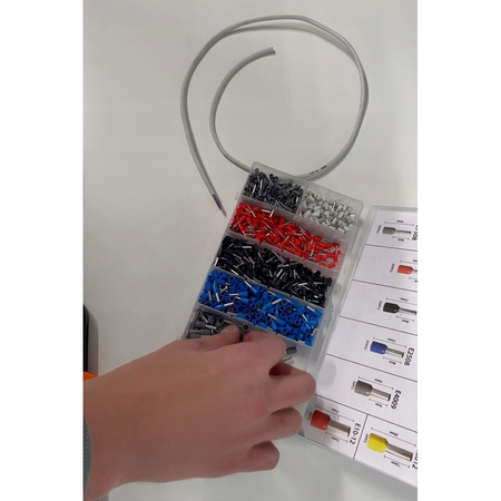 Zaciskarka do Tulejek Praska Kabli Końcówek Konektorów 1200 szt 0,5 - 10 mm