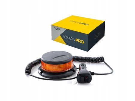 ELTA Lampa Ostrzegawcza KOGUT 18 LED 12/24V MAGNES 7 Trybów