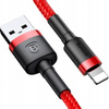 Baseus Cafule Cable | Mocny kabel USB - Lightning do iPhone 6 7 8 X 2.4A 1m