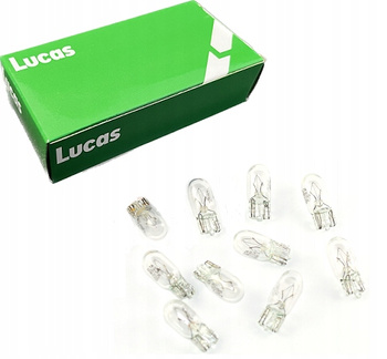 LUCAS ŻARÓWKI 12V W5W T10 5W POSTOJÓWKA 10 szt