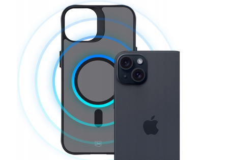 Apple iPhone 15 Pro - 3mk Smoke MagCase Etui Cover na tył