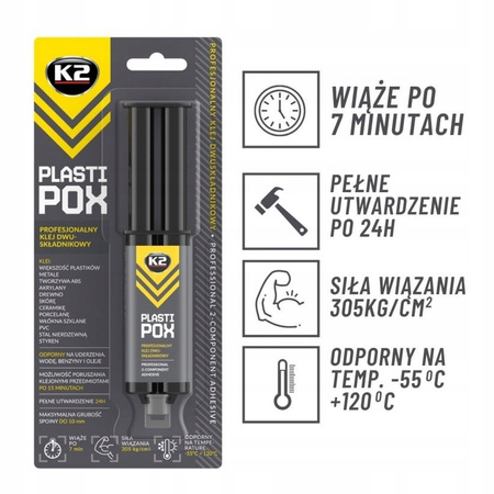 K2 PLASTIPOX UNIWERSALNY KLEJ DO PLASTIKU MOCNY