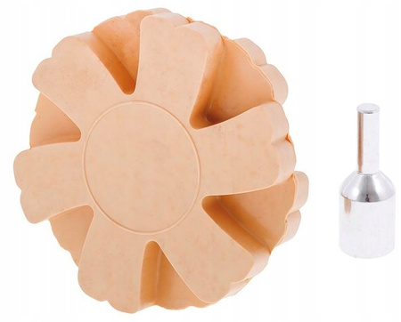 Dysk gumowy do usuwania kleju FI 90 mm karbowany gwint M8