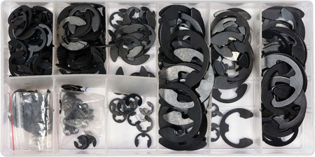 Zawleczki typu E zestaw 300 szt. mix