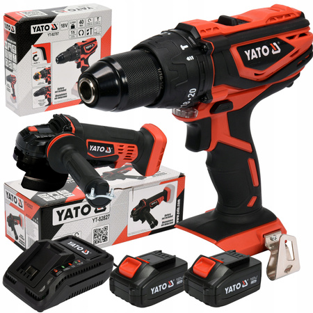 Wkrętarka z udarem 18V Yato YT-82787 bez baterii i ładowarki w zestawie.