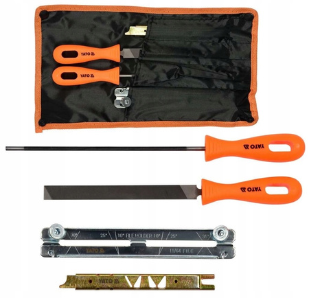 Zestaw do ostrzena łańcucha 4.0mm 4szt YT-85040 YATO