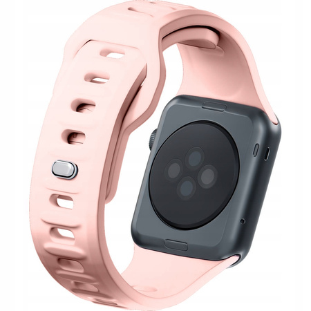 38/40/41 mm Powder Pink - 3mk Silicone Watch Strap Pasek do Apple Watch