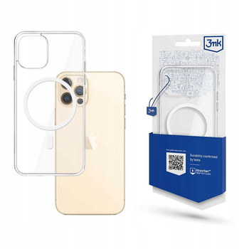 Apple iPhone 12/12 Pro - 3mk Mag Case Wzmocnione Etui Clear
