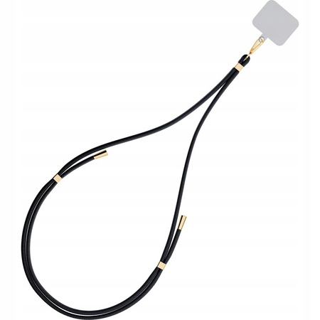 Accessories Black (gold) - 3mk EasyClip Smycz do telefonu regulowana