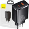 Baseus Compact Ładowarka sieciowa USB USB-C 20W PD Quick Charge 3.0
