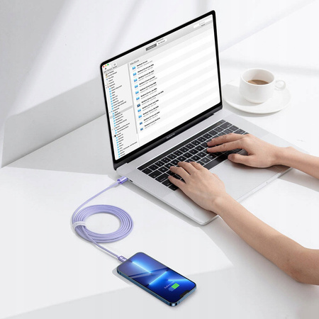 Baseus Crystal Shine Kabel USB-C-Lightning do Apple iPhone PD 20W 2M