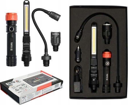 Yato Lampa Warsztatowa Inspekcyjna Akumulatorowa Wielofunkcyjna 3w1