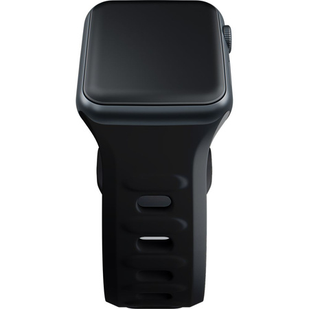 42/44/45/49 mm Black - 3mk Silicone Watch Strap Pasek do Apple Watch