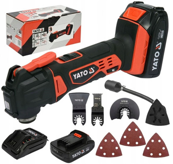 MULTINARZĘDZIE OSCYLACYJNE ZESTAW Z ŁADOWARKĄ 60MIN I BATERIĄ 2,0AH